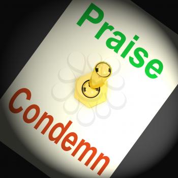 Praise Condemn Switch Meaning Congratulating Or Telling Off