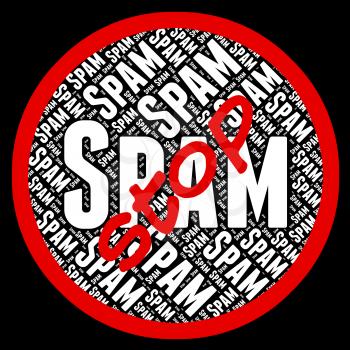 Stop Spam Representing E Mail And Forbidden