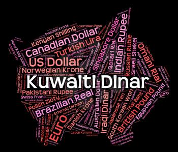 Kuwaiti Dinar Representing Forex Trading And Kwd