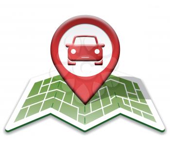 Car Map Meaning Automotive Transport And Drive