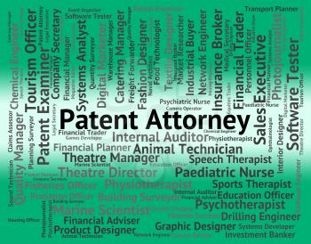 Patent Attorney Indicating Performing Right And Occupations
