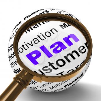Plan Magnifier Definition Meaning Planning Aiming Or Objective Managing