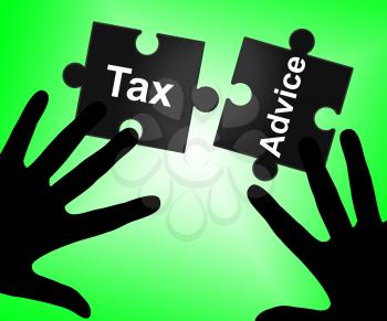 Tax Advice Showing Taxes Advisory And Faq