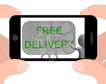 Free Delivery Phone Showing Postage And Packaging Included
