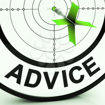 Advice Target Showing Knowledge Assistance Support And Help