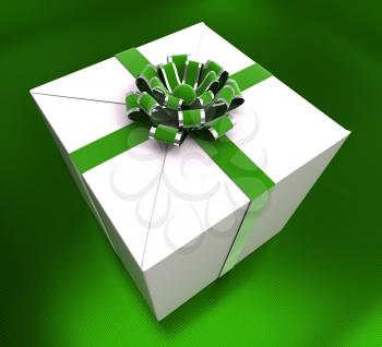 Giftbox Birthday Showing Congratulations Surprise And Gifts