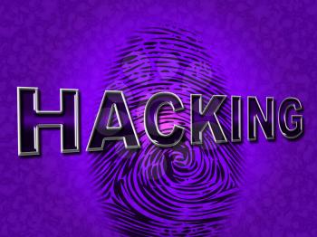 Internet Hacking Indicating World Wide Web And Website