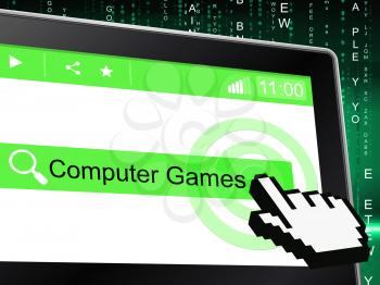 Computer Games Meaning World Wide Web And Play Time