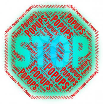 Stop Popups Indicating Warning Sign And Stopping