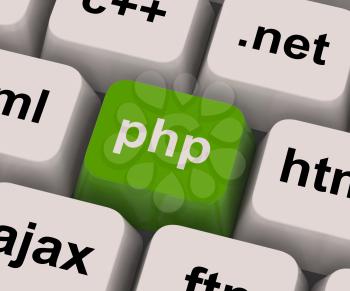 Php Programming Key Showing Internet Development Language