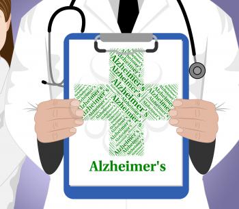 Alzheimer's Disease Representing Mental Deterioration And Diseased