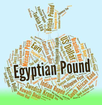 Egyptian Pound Showing Forex Trading And Coin 