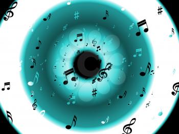Musical Notes Background Meaning Classical Melody Or Music Chord
