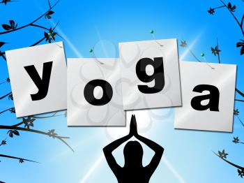 Yoga Pose Indicating Harmony Body And Meditate