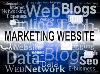 Marketing Website Showing Search Engine And Seo