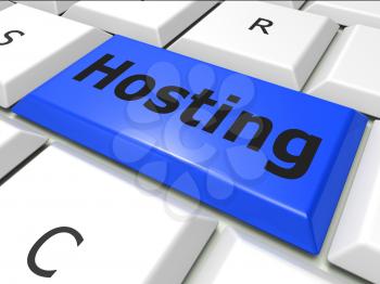 Online Hosting Indicating World Wide Web And Web Site