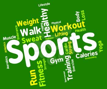 Sports Word Meaning Physical Activity And Sporting 