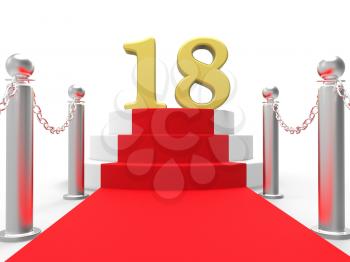 Golden Eighteen On Red Carpet Meaning Celebrity Eighteenth Birthday Party