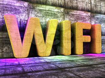 Wifi Word Representing World Wide Web And Website