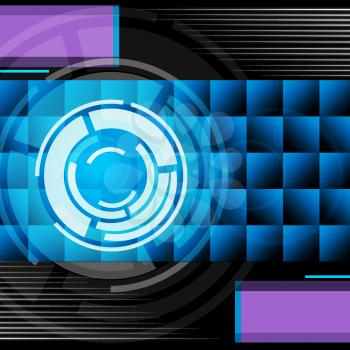 Blue Circles Background Meaning Record Player And Songs
