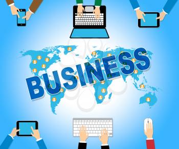 Business Online Representing Web Site And Commerce