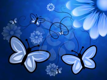 Butterflies On Flowers Meaning Bouquet Blooming And Flora