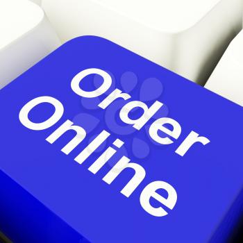 Order Online Computer Key In Blue For Buying On The Internet