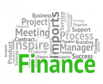 Finance Word Meaning Figures Investment And Words