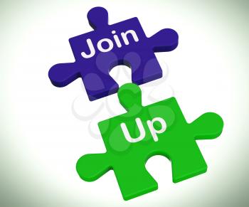 Join Up Puzzle Meaning Membership Or Registration