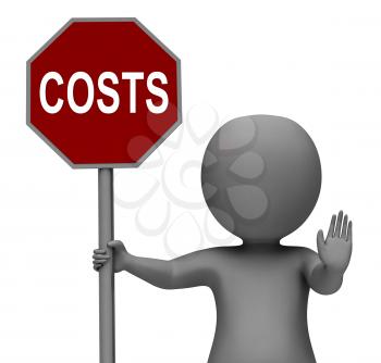 Costs Stop Sign Meaning Stopping Overhead Expenses