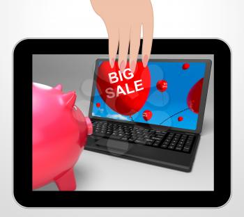 Big Sale Laptop Displaying Huge Specials On Internet