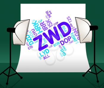 Zwd Currency Indicating Foreign Exchange And Market