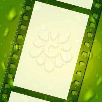 Filmstrip Green Meaning Text Space And Photography