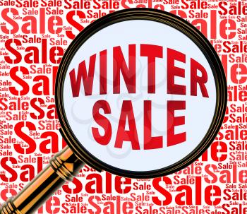 Winter Sale Representing Promo Retail And Shopping