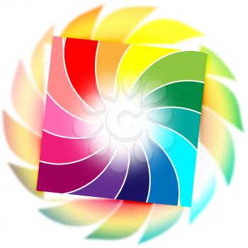 Color Spiral Meaning Vortex Background And Whirl