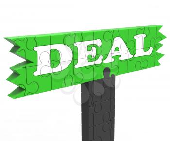 Deal Meaning Bargain Promotion Discount Reduction Or Agreement
