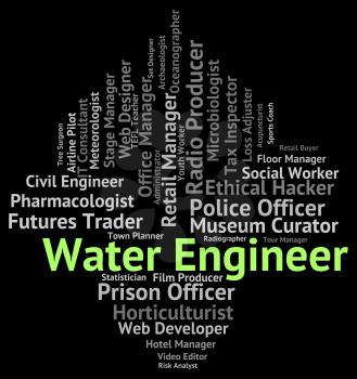 Water Engineer Showing Mechanic Job And Career