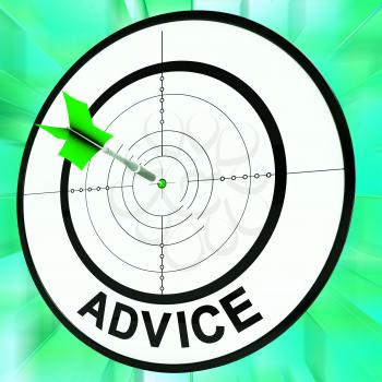 Advice Target Showing Information Faq And Assistance