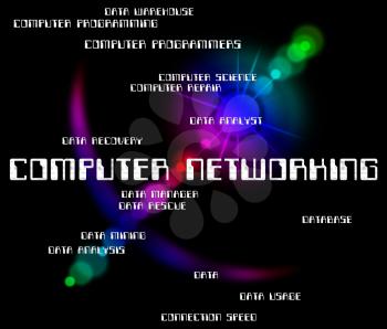 Computer Networking Meaning Global Communications And Connection