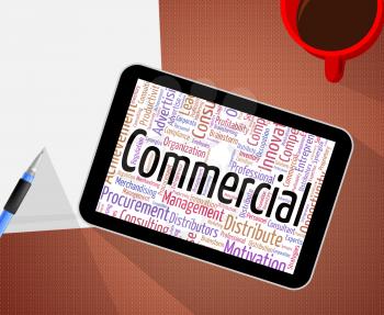 Commercial Word Meaning Text Selling And Exporting