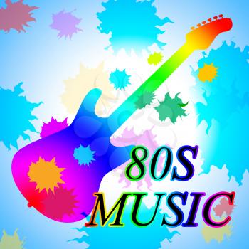 Eighties Music Showing Acoustic Music And Soundtrack