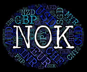 Nok Currency Showing Foreign Exchange And Word