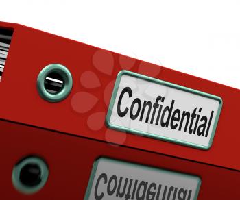 Confidential File Showing Private Correspondence Or Documents