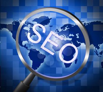 Magnifier Seo Meaning Optimize Websites And Online