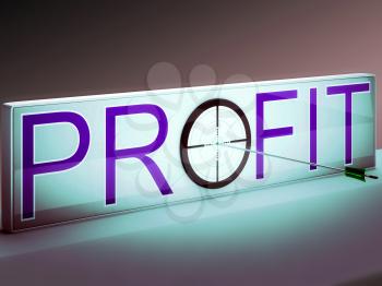 Profit Target Showing Market And Trade Income