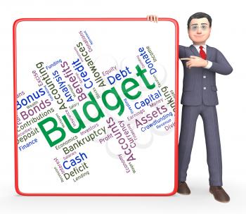 Budget Words Meaning Accounting Budgets And Wordcloud 