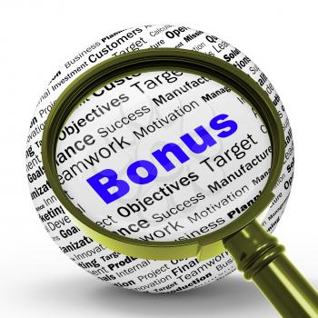 Bonus Magnifier Definition Showing Financial Reward Bundle Or Benefit