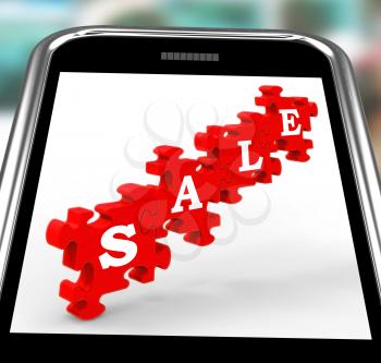 Sale On Smartphone Shows Price Reductions And Special Promotions