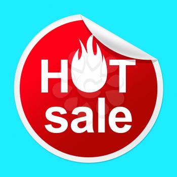 Hot Sale Sticker Indicating Number One And Discount