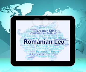Romanian Leu Indicating Exchange Rate And Broker